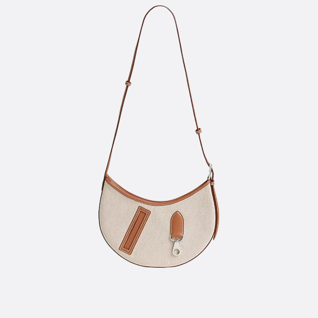 KLEINE SATTELTASCHE AUS STOFF UND LEDER VON