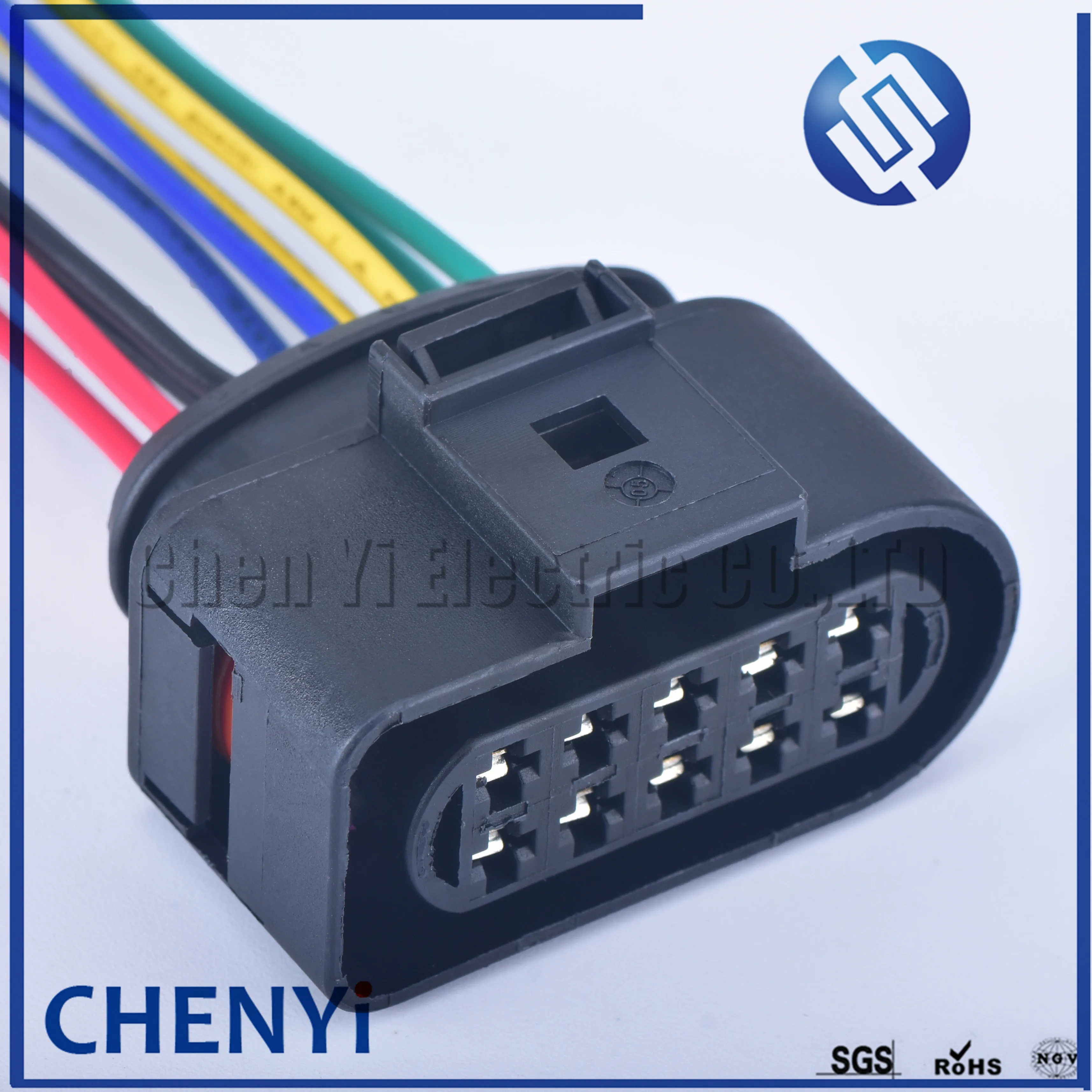 10-Pin Waterproof Auto Connector 3.5mm with Wire – 1J0973735 / 6R0973735 Temperature Sensor & Halogen Headlight Plug