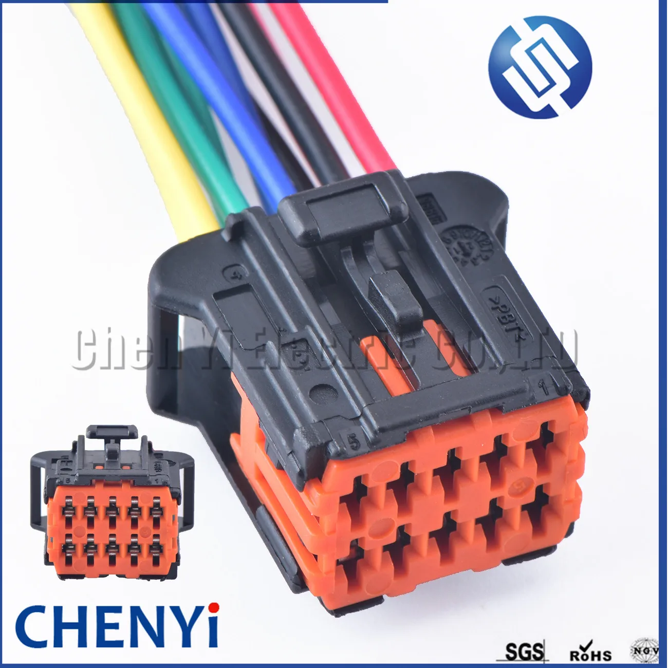 10-Pin Female Side Mirror Electrical Wire Connector – Plastic Automotive Plug 98816-1011 / 98823-1011 for Chevrolet & Peugeot 206