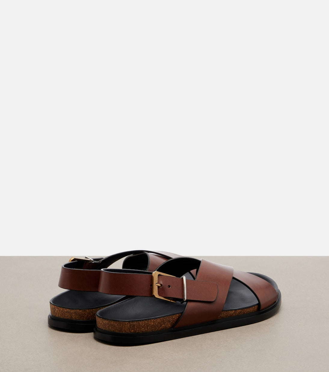 The Bax Buckle leather sandals