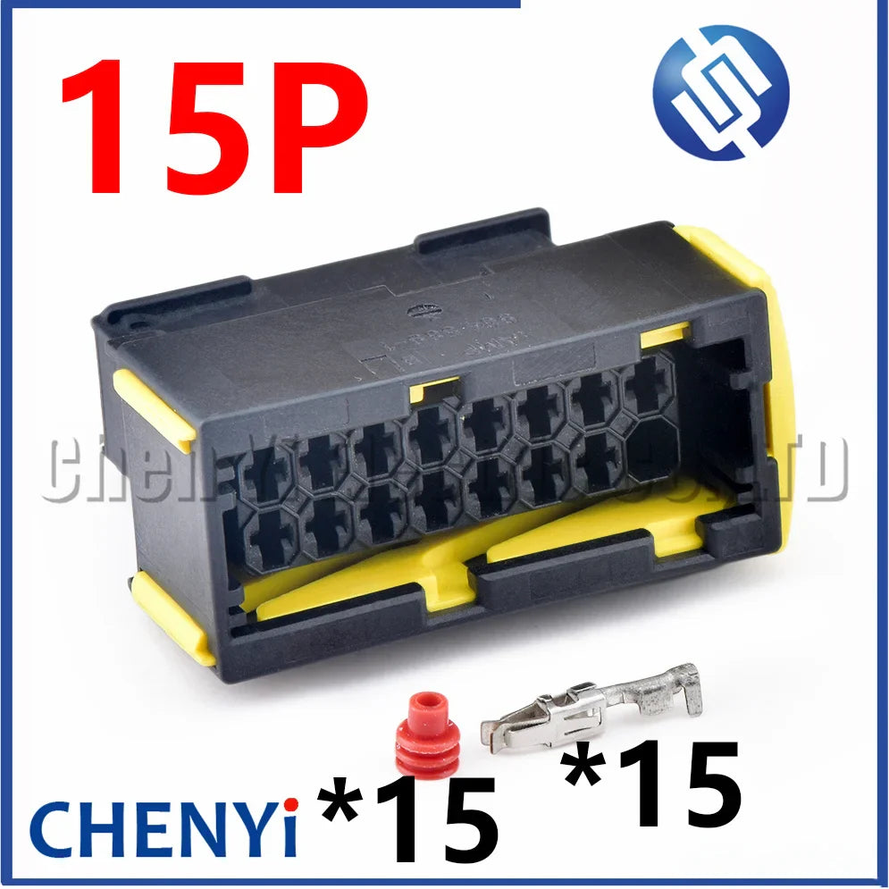 15/16-Pin AMP Automotive Board Connector – Plug & Socket 0001530022 / 964589-1 / 2-968814-2 / 968815-1 for Mercedes Truck