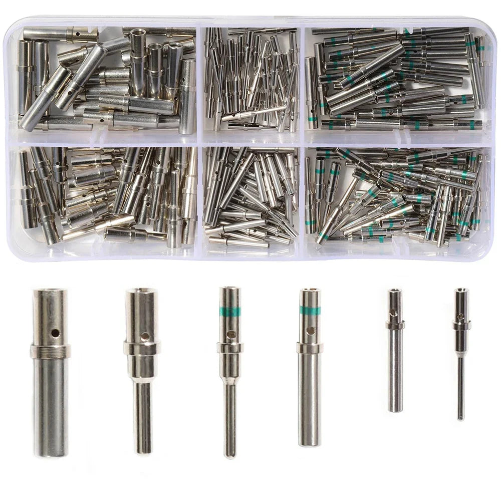 Deutsch Solid Barrel Contact Kit – Size 12/16/20 Male & Female Terminals for DT Series Pin & Socket Connectors