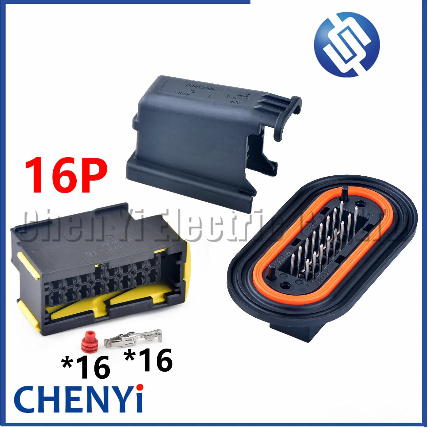 15/16-Pin AMP Automotive Board Connector – Plug & Socket 0001530022 / 964589-1 / 2-968814-2 / 968815-1 for Mercedes Truck