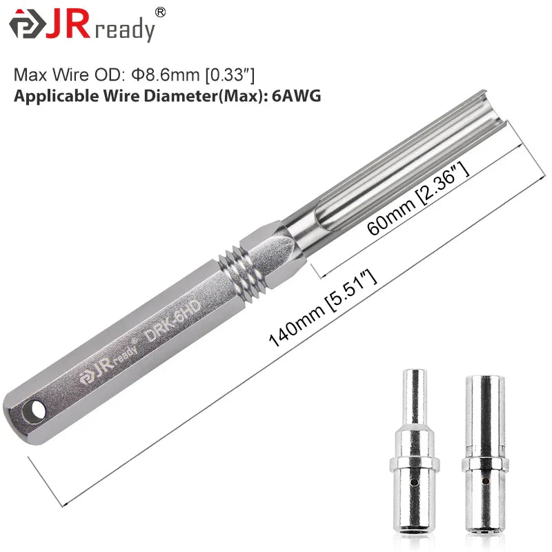 JRready RT1B Pin Extractor Tool – Terminal Removal Tool for Solid & Stamped Contacts Compatible with Deutsch DT / DTM / DTP / HDP / DRC Connectors