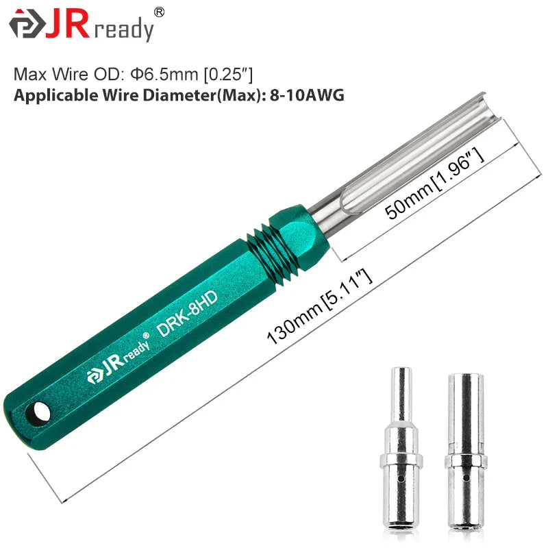 JRready RT1B Pin Extractor Tool – Terminal Removal Tool for Solid & Stamped Contacts Compatible with Deutsch DT / DTM / DTP / HDP / DRC Connectors