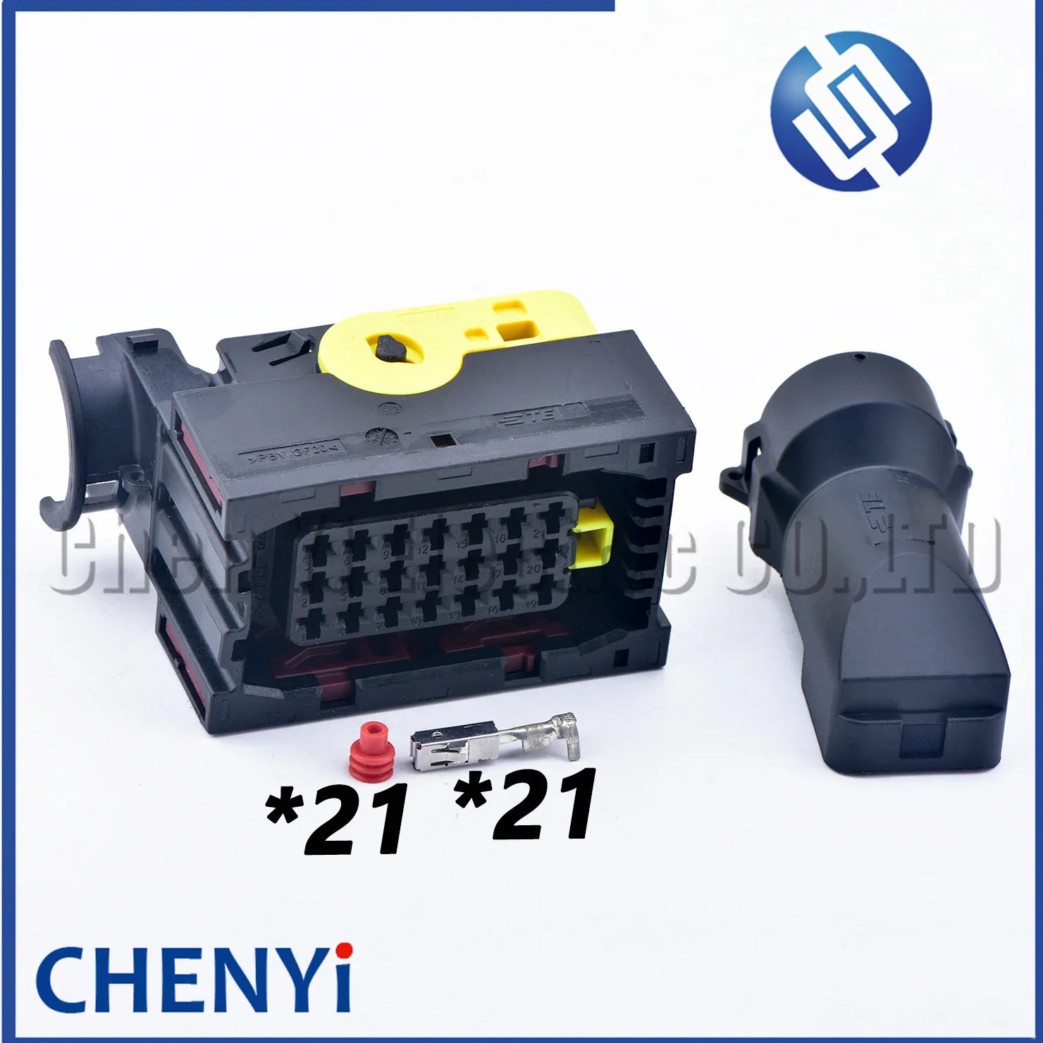 21-Pin Loader/Forklift Engine Connector – 1-1534127-1 / 2-1534127-1 with Pin & Rear Cover Compatible with 870H, 856H, 862H, 886H, 877H