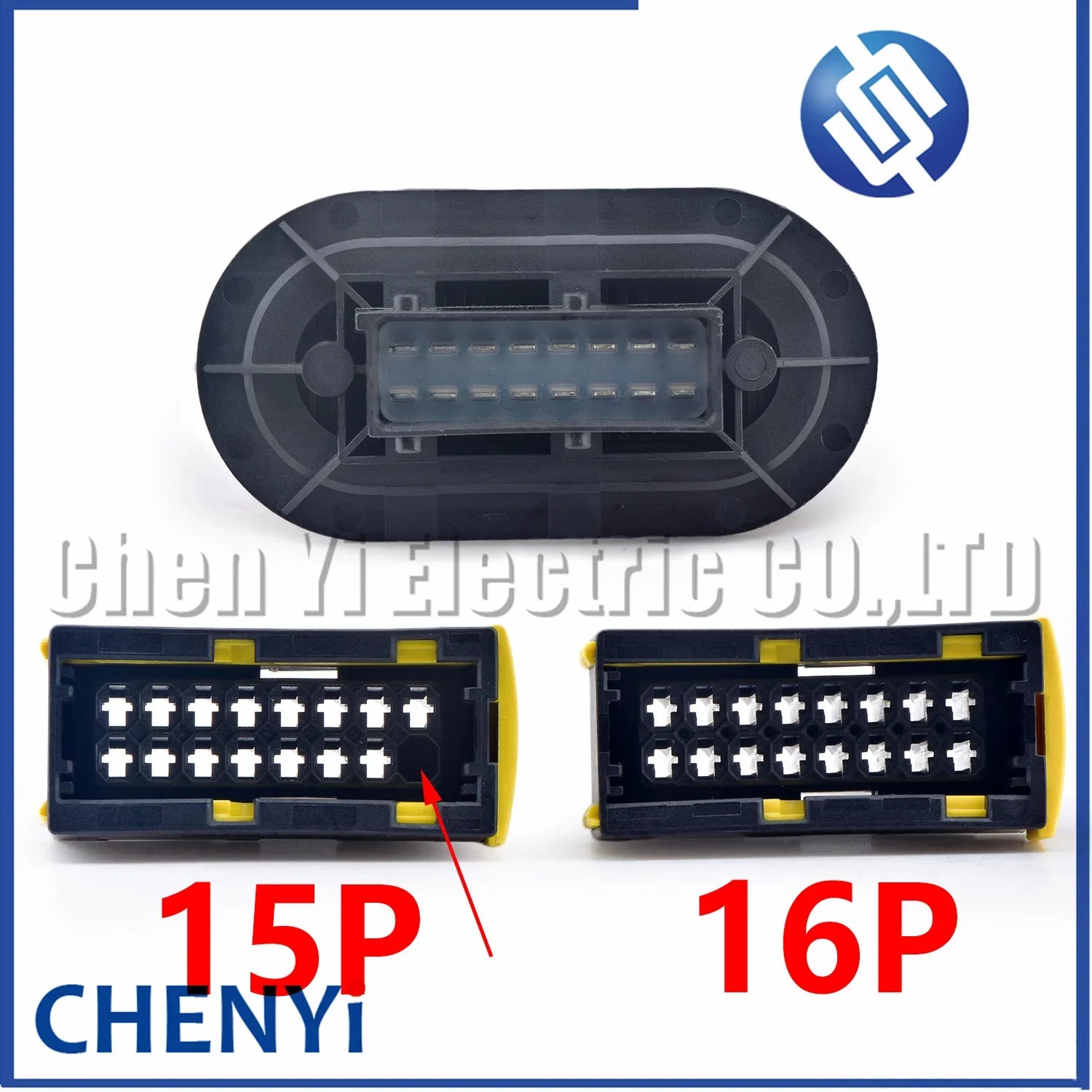 15/16-Pin AMP Automotive Board Connector – Plug & Socket 0001530022 / 964589-1 / 2-968814-2 / 968815-1 for Mercedes Truck