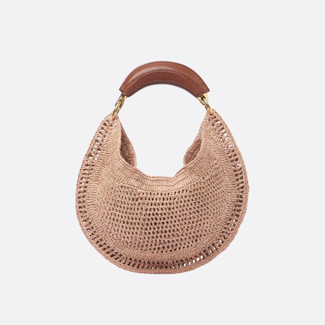 SOMMER-BANANENTASCHE AUS RAFFIA-BAST