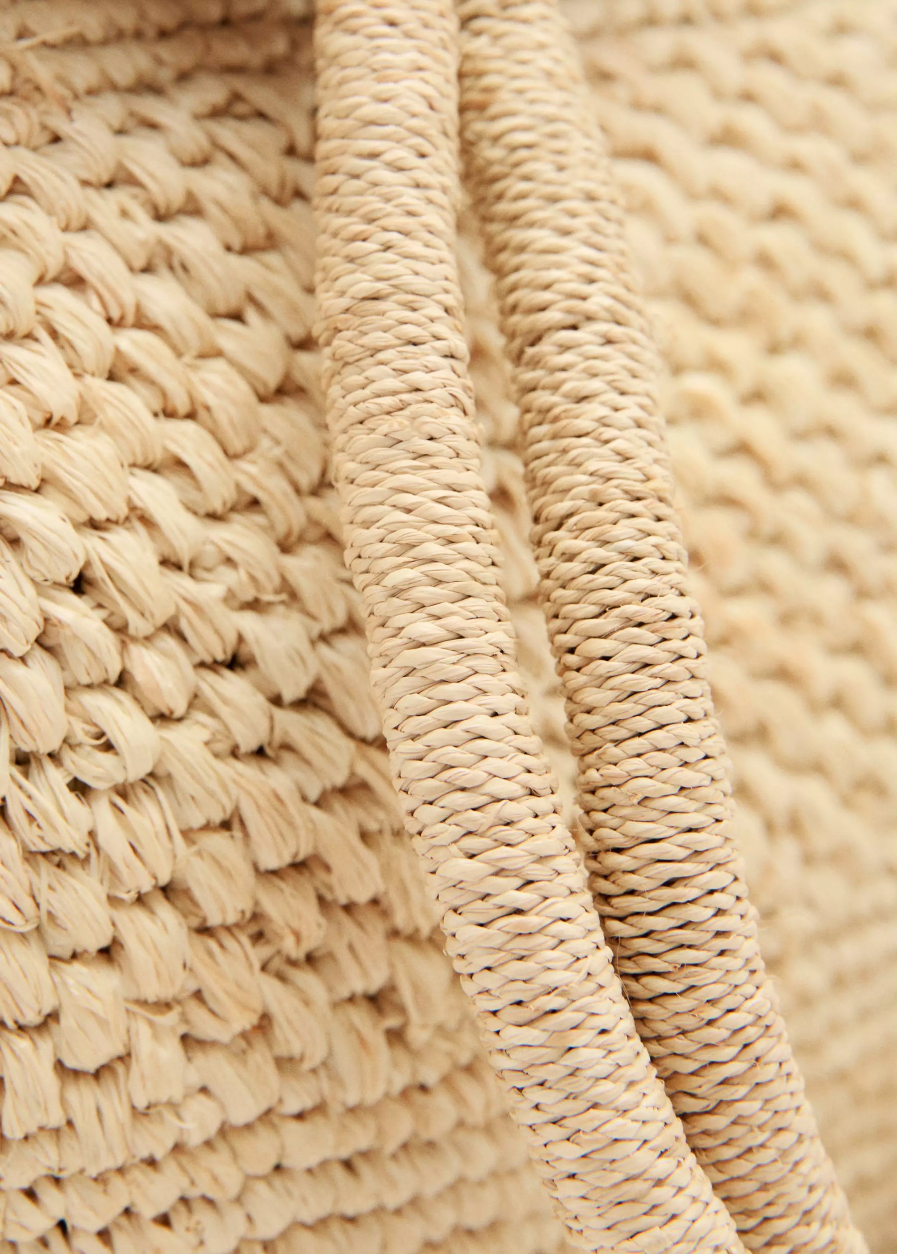 100% RAFFIA TOTE BAG