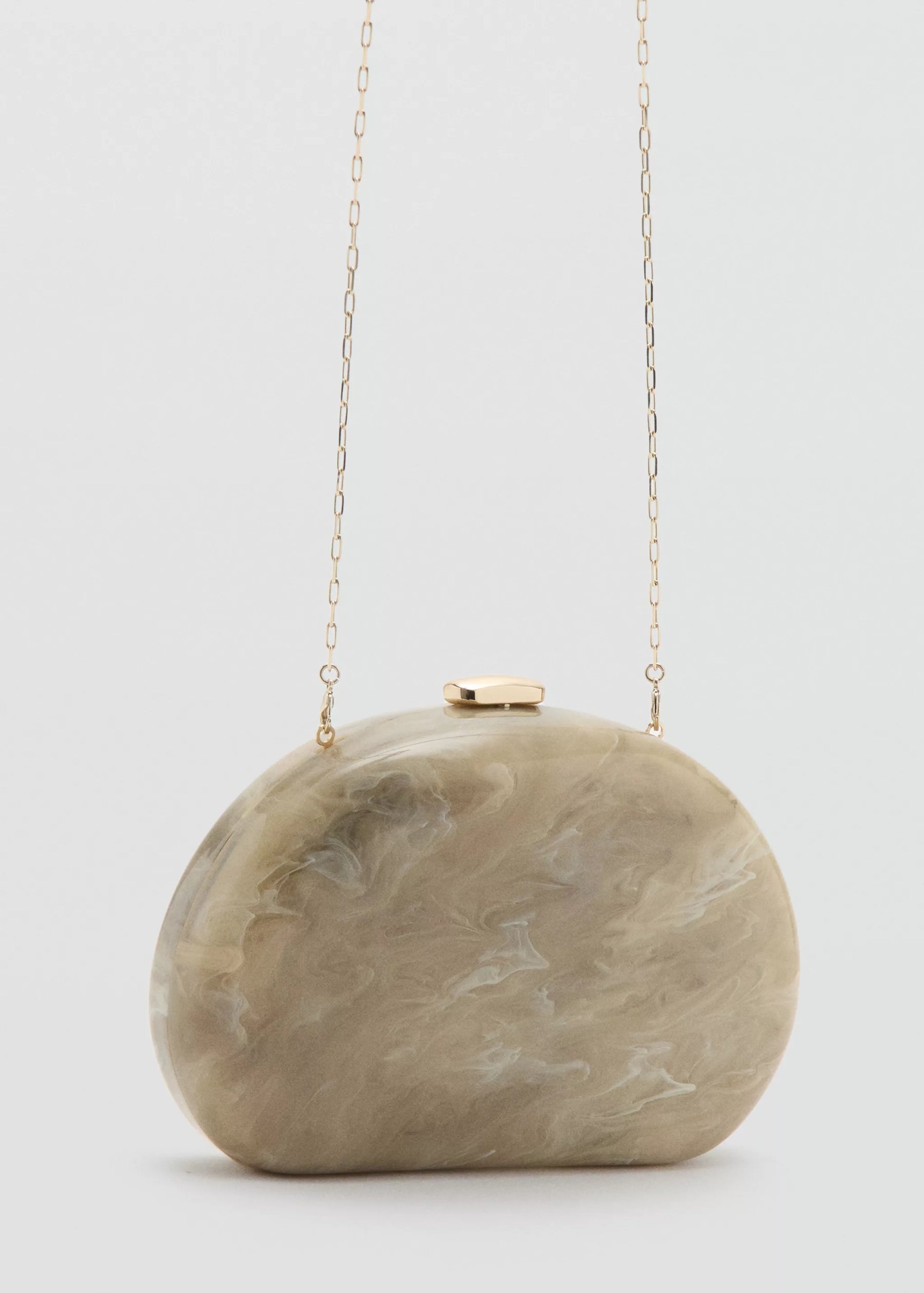 OVAL CLUTCH BAG