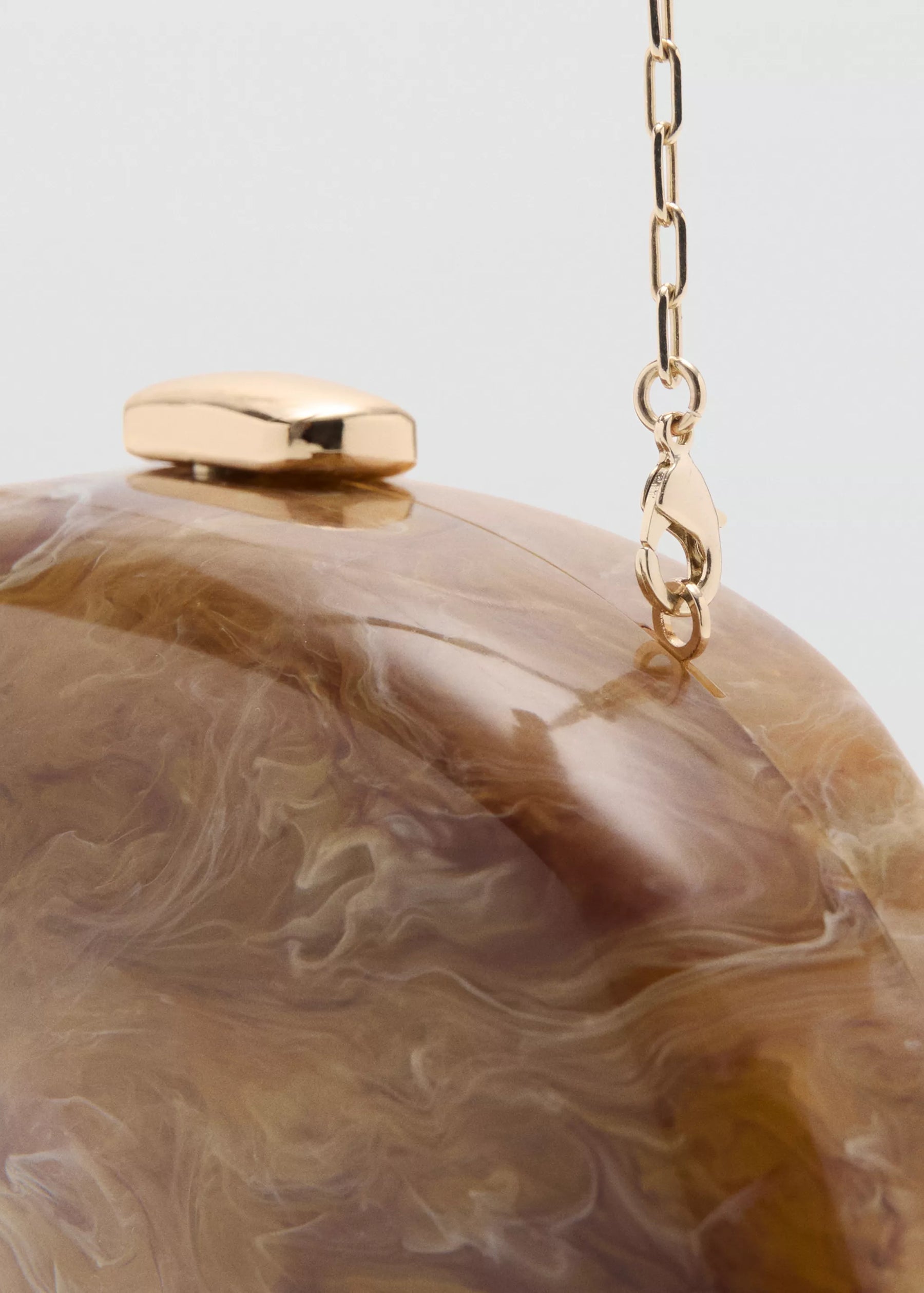 OVAL CLUTCH BAG