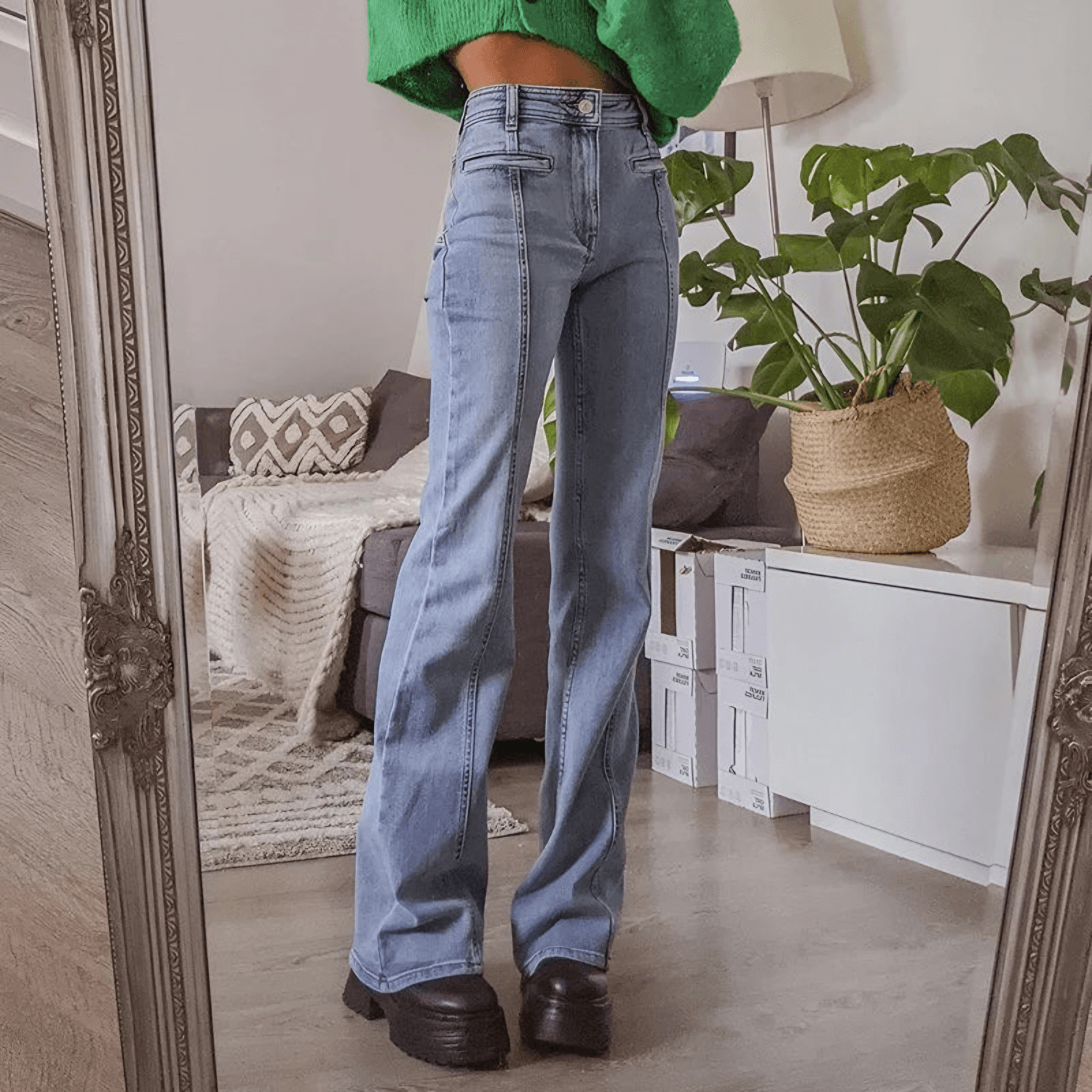Star Red Jeans Pants