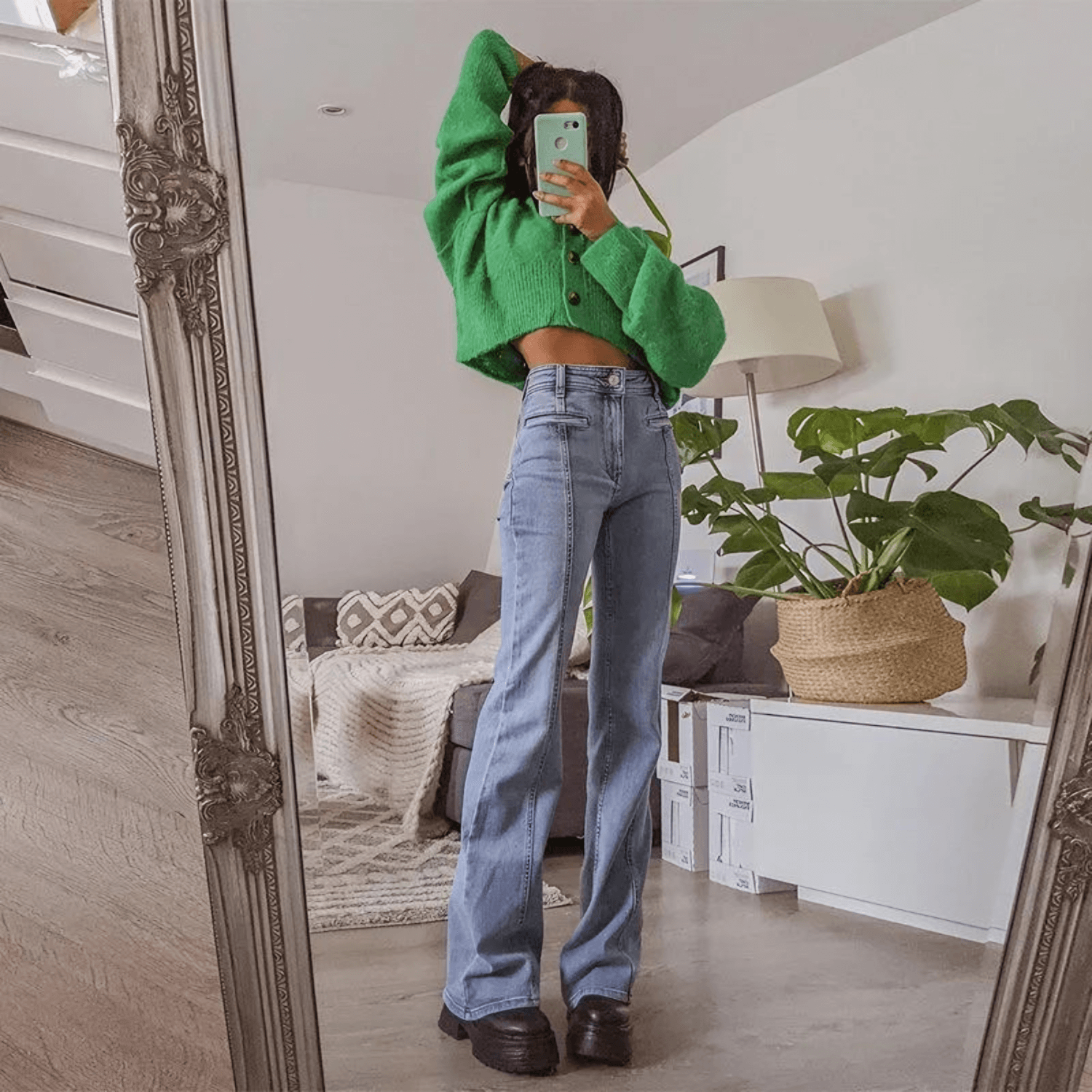 Star Red Jeans Pants