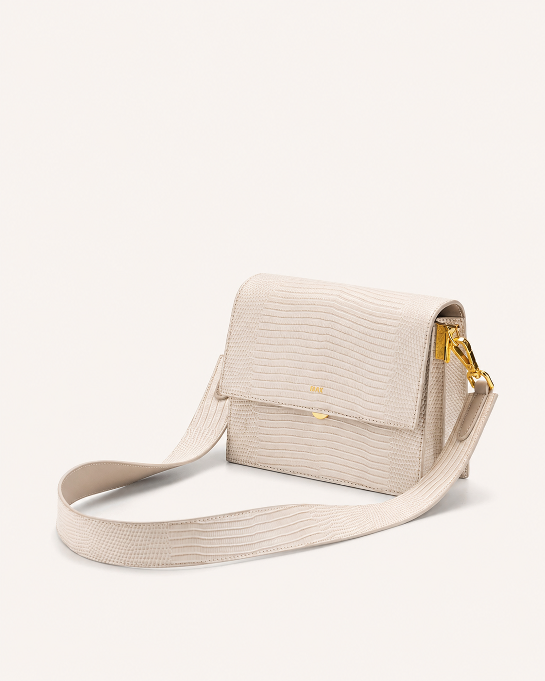 Mini Flap Bag - Ivory Lizard
