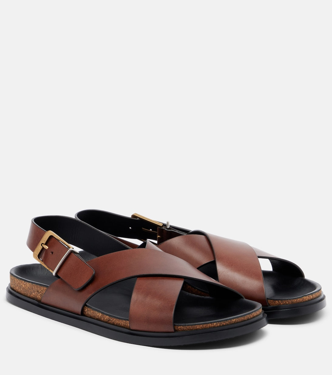 The Bax Buckle leather sandals