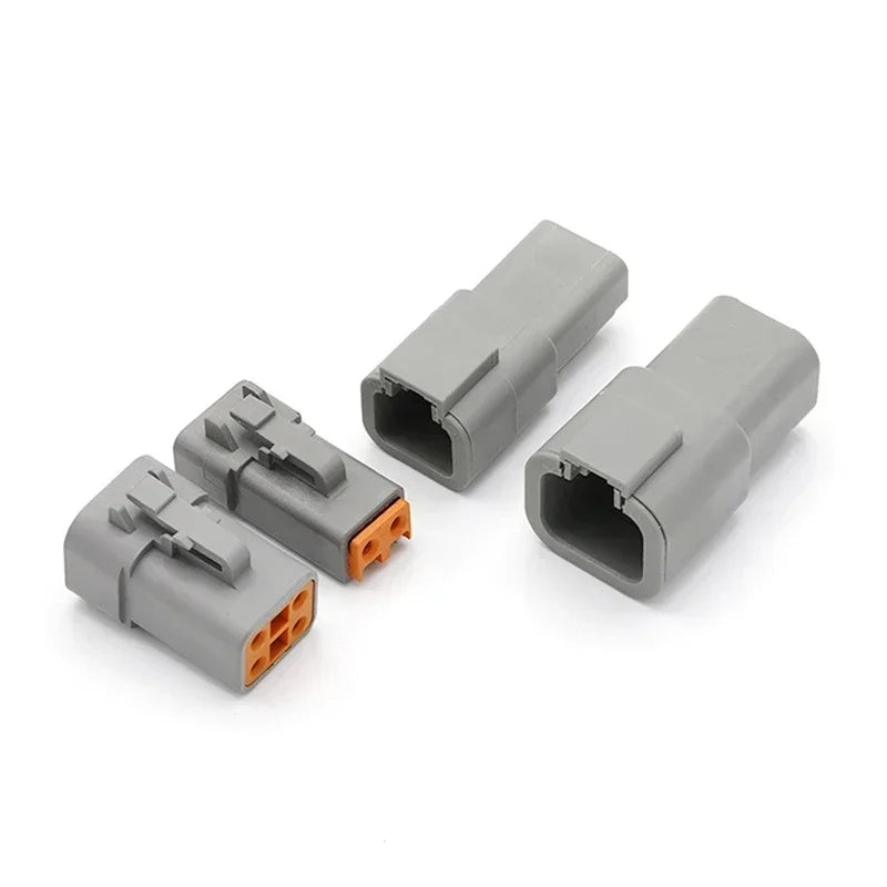 DEUTSCH DT / DTM / DTP / DTF Series IP68 Sealed Connector Kits – 2 to 12 Pin Flange Mount for Automotive, Truck & Marine Wiring Systems