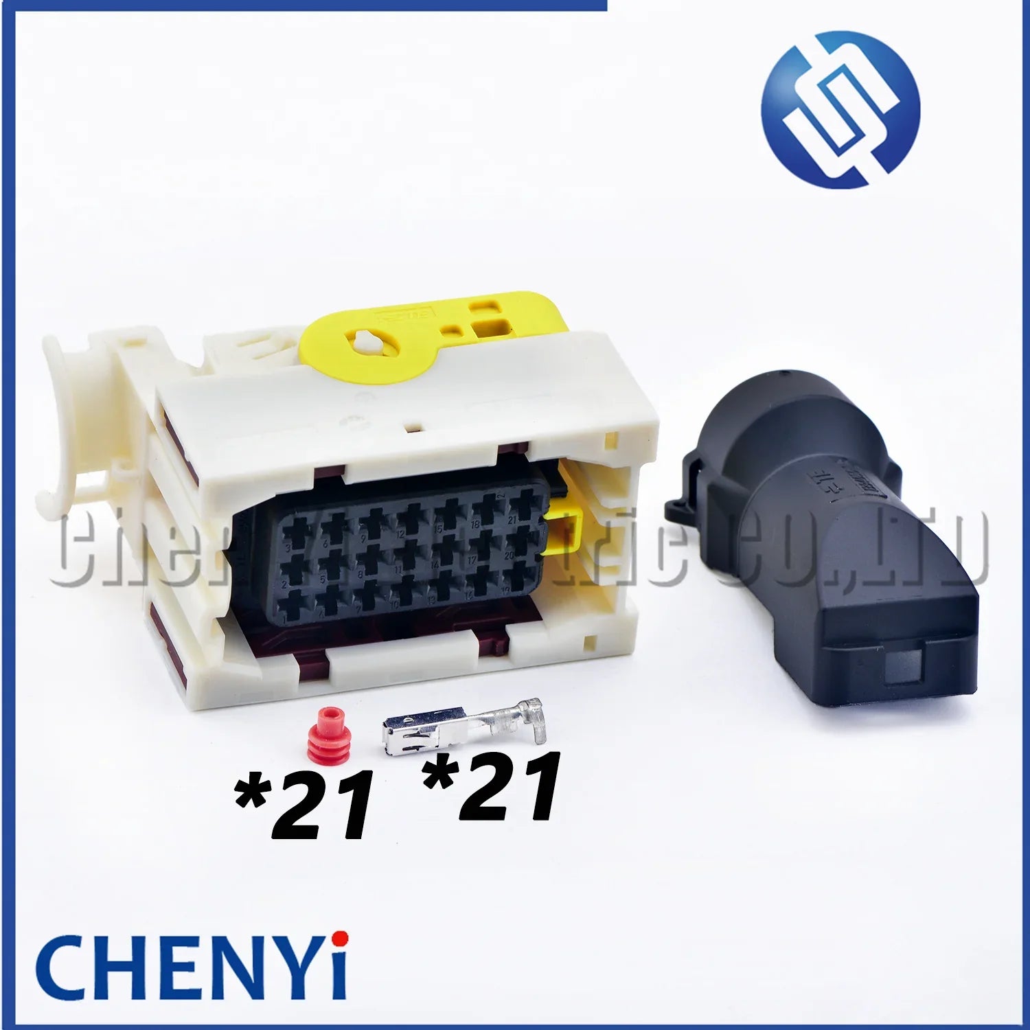 21-Pin Loader/Forklift Engine Connector – 1-1534127-1 / 2-1534127-1 with Pin & Rear Cover Compatible with 870H, 856H, 862H, 886H, 877H
