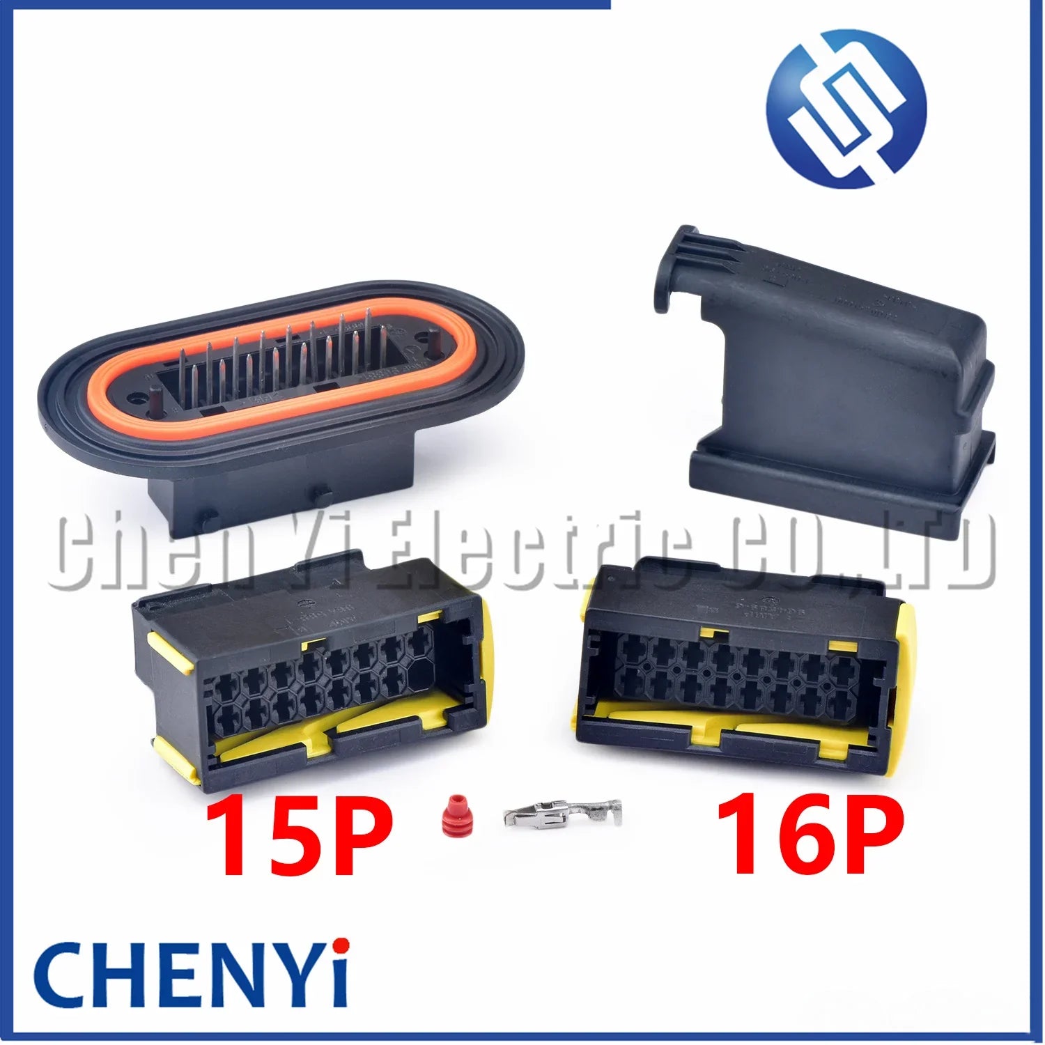 15/16-Pin AMP Automotive Board Connector – Plug & Socket 0001530022 / 964589-1 / 2-968814-2 / 968815-1 for Mercedes Truck