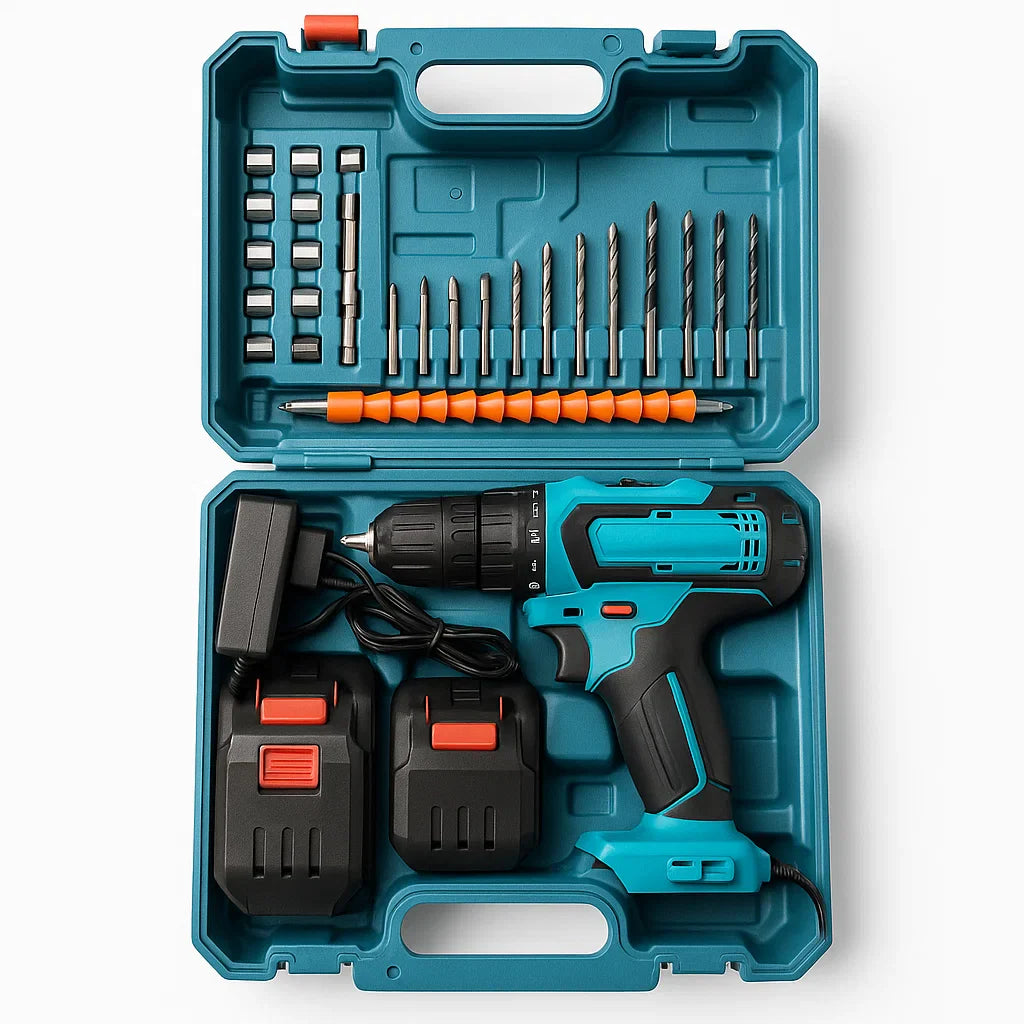 Cordless Impact Drill/Driver Kit with 2 21V Batteries