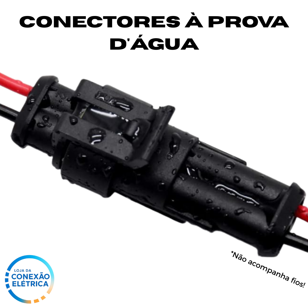 Kit 10 peças Conectores Superseal Macho e Fêmea - 2 vias - Loja da Conexão Elétrica
