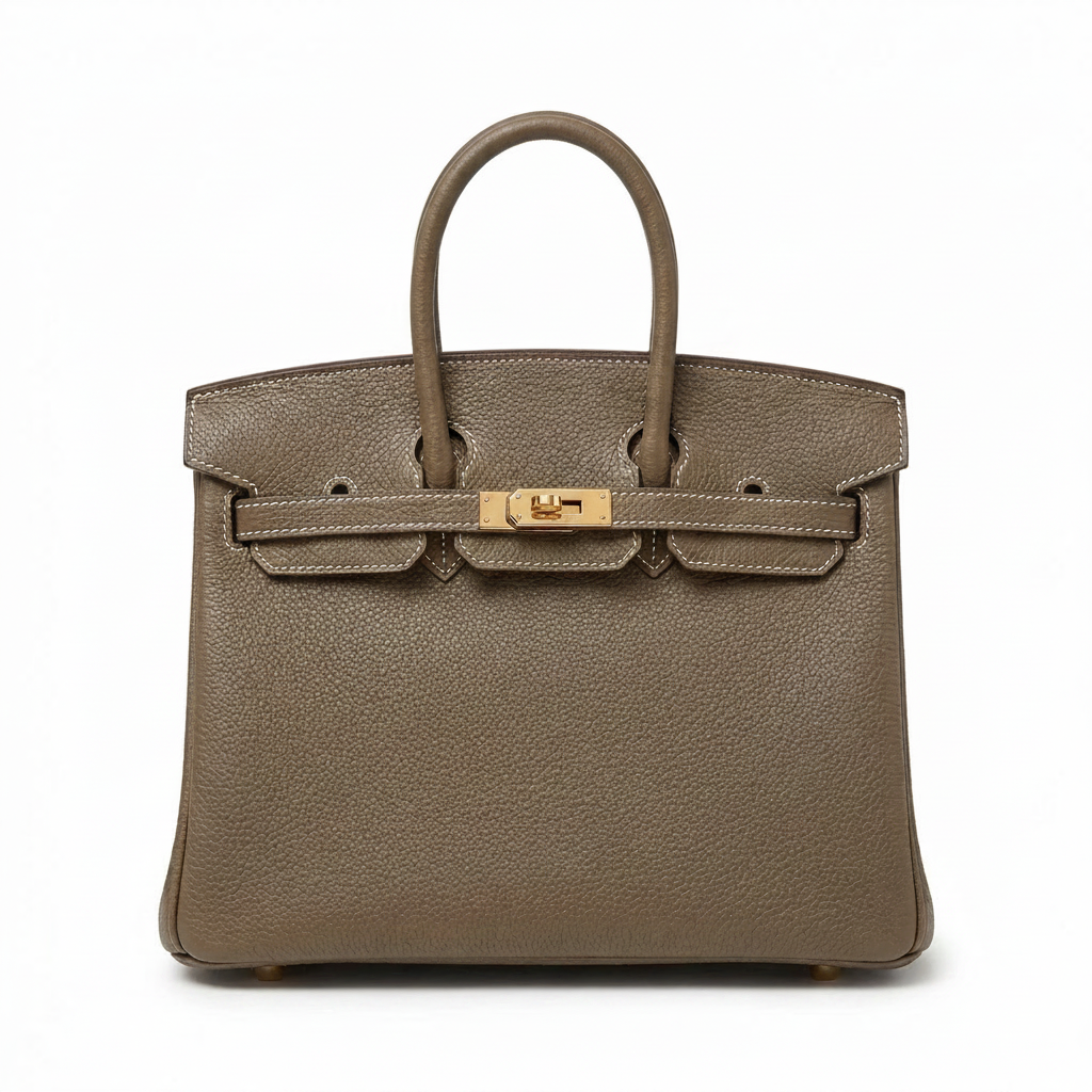BIRKIN 25 HSS TASCHE IN CRAIE / GRIS TOURTERELLE AUS TOGO LEDER