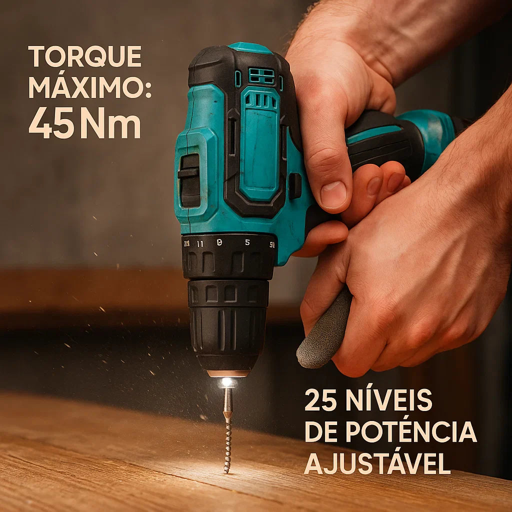 Cordless Impact Drill/Driver Kit with 2 21V Batteries
